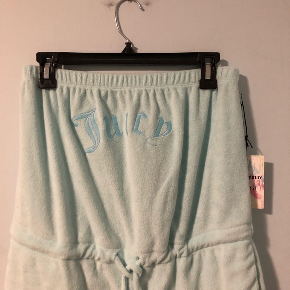 NWT Juicy Couture Mint Green Sleeveless Short Sleeve Romper Size Medium - Picture 7 of 15